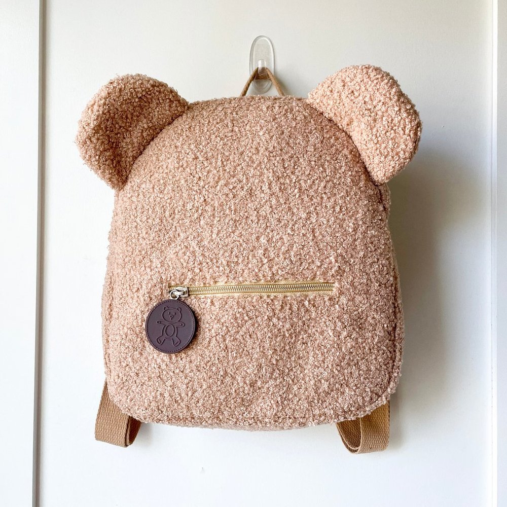 NEW Sherpa Fleece Bear Backpack